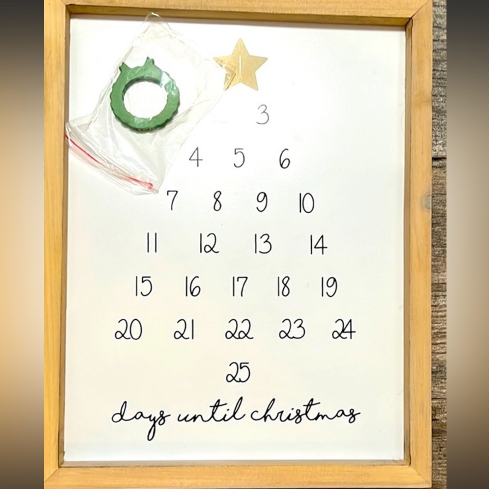 CHRISTMAS MAGNETIC ADVANT CALENDAR COUNT DOWN NIB BOUTIQUE